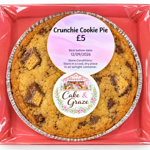 Crunchie cookie pie (cake and graze)