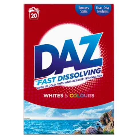 DAZ Washing Powder 1.2 kg 20 Washes, Whites & Colours