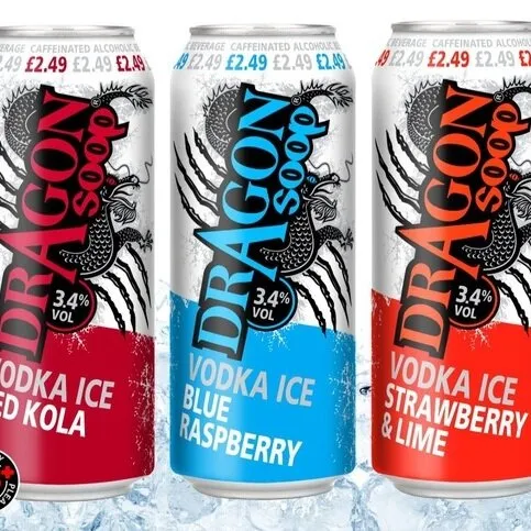 Dragon Soop Vodka Ice Red cola