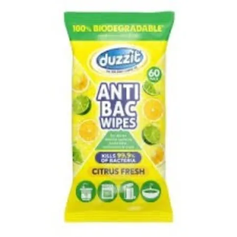 Duzzit Antibac citrus fresh wipes 60s