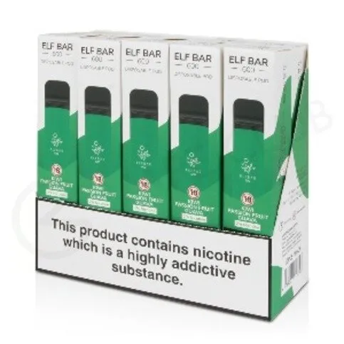 Elf Bar 600 Kiwi Passionfruit Guave 20mg x 10 Pack