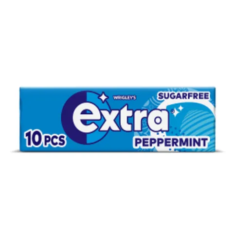 Extra Peppermint Chewing Gum Sugar Free 10 Pieces