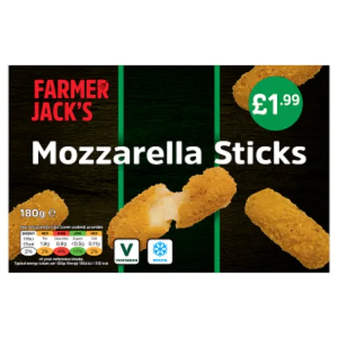 FARMER JACK'S Mozzarella Sticks 180g