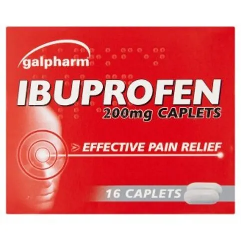 GALPHARM IBUPROFEN 200MG CAPLETS 16S