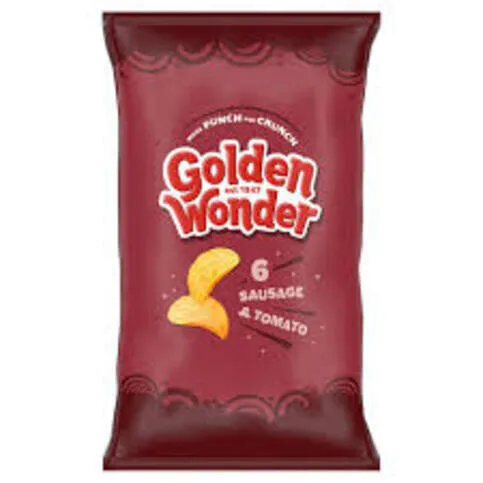 Golden wonder sausage and tomato 6pk