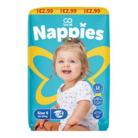 Go Local Nappies Size 5 (11-25kg)
