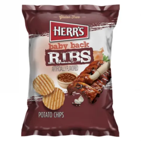 Herrs Baby Back Ribs Potato Chips 170g