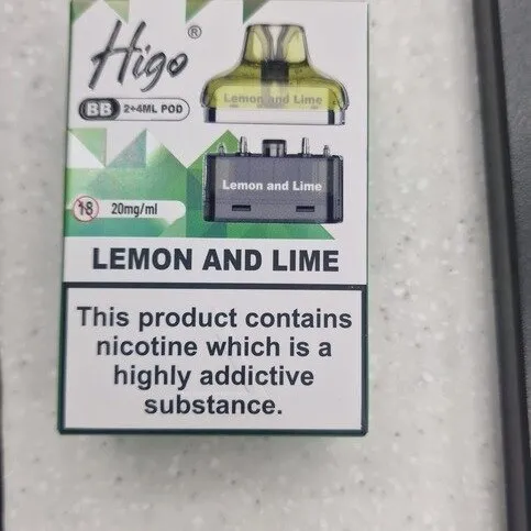 Higo BB 4000 Prefilled Pods Lemon & Lime