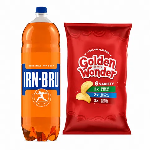Irn Bru 2L + Golden Wonders £1.99