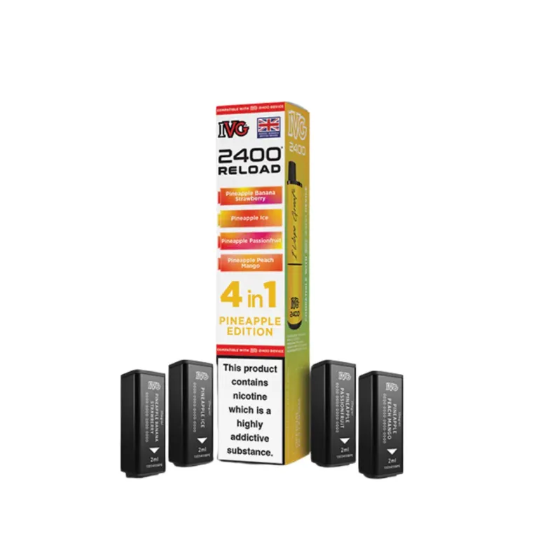 IVG 2400 Reload 4 in 1 Prefilled Pods Pineapple Edition 20MG