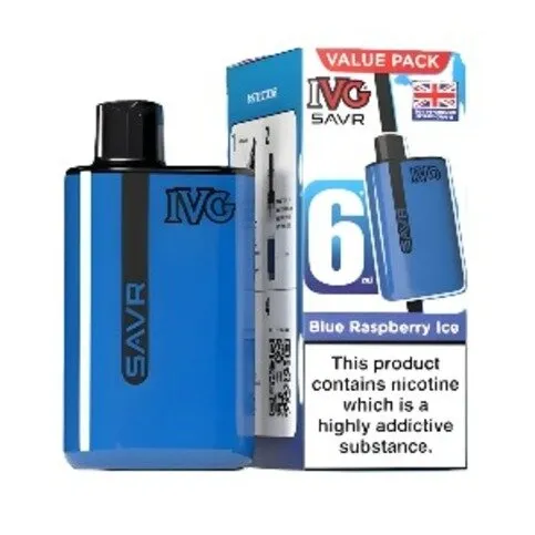 Ivg Savr  Blue  Rasberry Ice 3000 Puffs