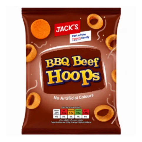 Jack's BBQ Beef Hoops 60g