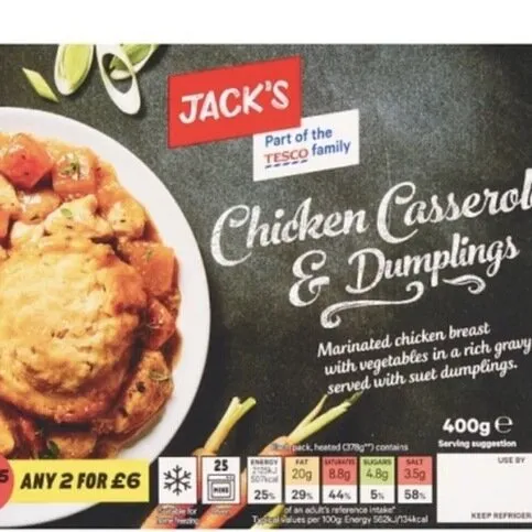 Jack's Chicken Casserole & Dumplings 400g