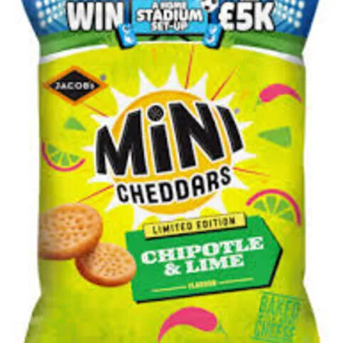 Jacob’s mini cheddars chipotle and lime 90g