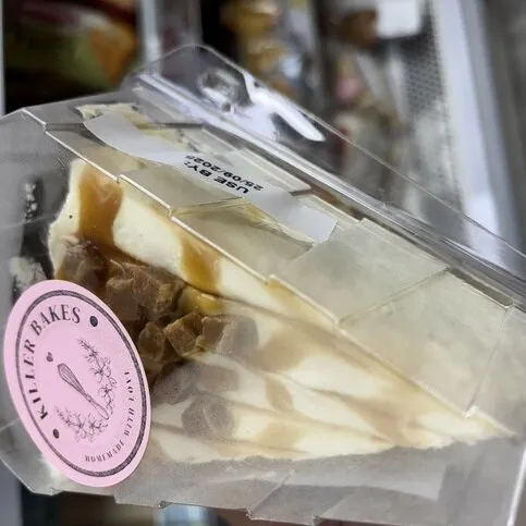 Large Cheesecake Slice SALTED CARAMEL FUDGE