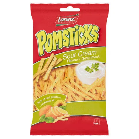 Lorenz Snack-World Pomsticks Sour Cream Flavour 85g