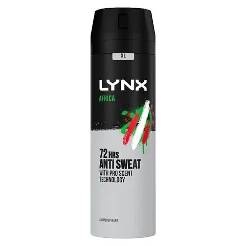 LYNX BODY SPRAY AFRICA APA PM£3.99 200ML