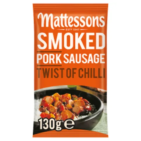 Mattessons Smoked Pork Sausage Twist of Chilli 130g