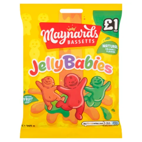 Maynard's Bassetts Jelly Babies Bag 165g
