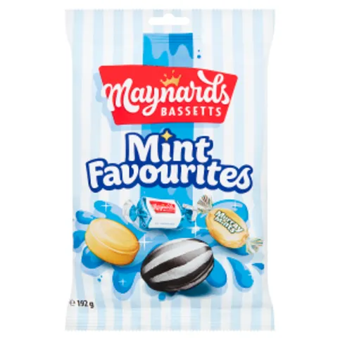 Maynards Bassetts Mint Favourites Sweets Bag 192g