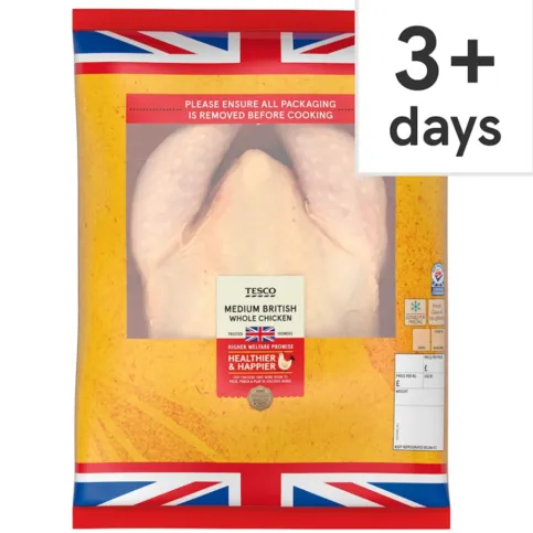 Medium British Whole Chicken 1.3-1.7kg