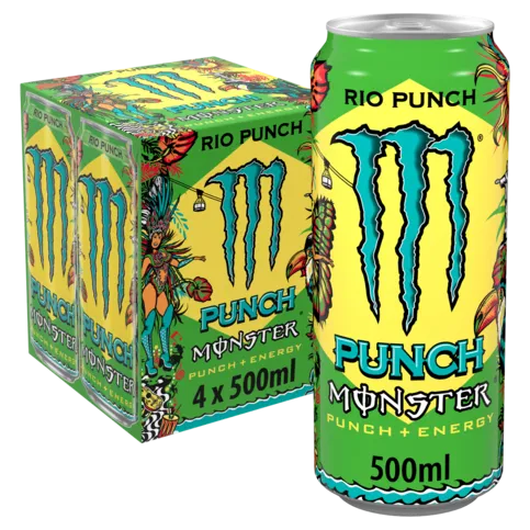 MONSTER RIO PUNCH 4 X 500ML