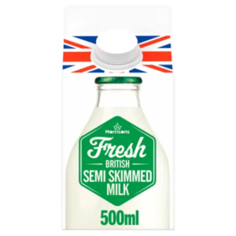 Morrisons Fresh Semi-Skimmed Milk 500ml