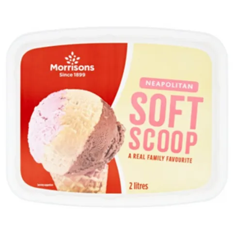 Morrisons Neapolitan Ice Cream 2L