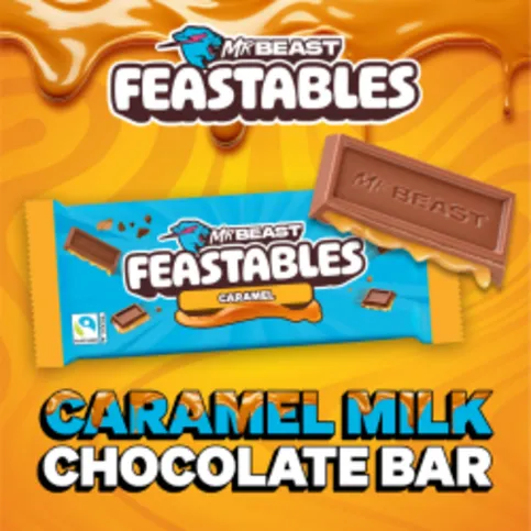 Mr Beast Feastables Caramel Chocolate Bar USA 60g