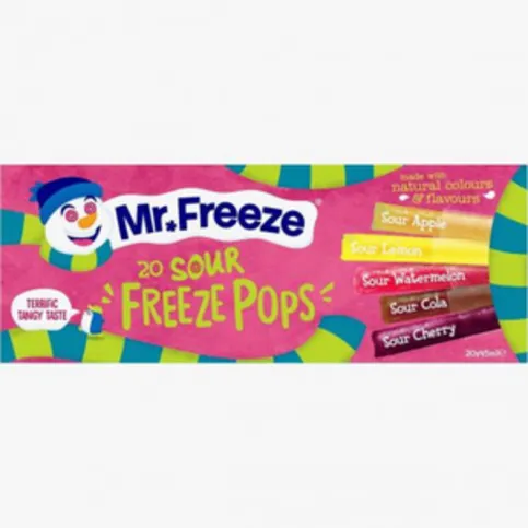 Mr. Freeze Sour Freeze Pops 20 x 45ml