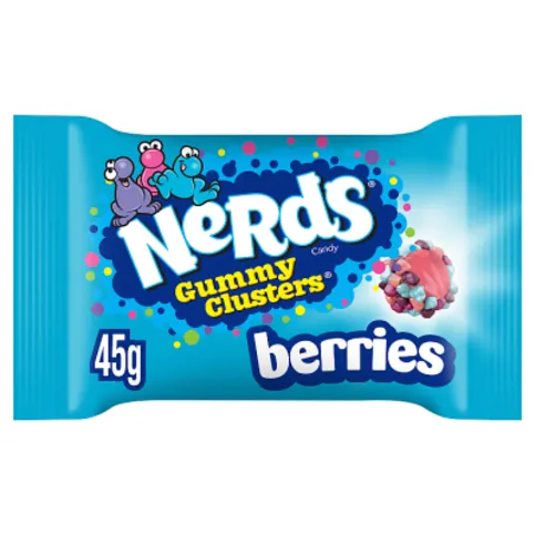 Nerds Gummy Clusters Berries Fruit-Flavour Candy 45g