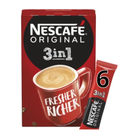 Nescafe 3in1 Instant Coffee Sachets 6 x 17g