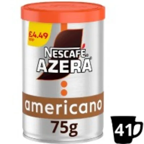 NESCAFE AZERA COFFEE AMERICANO PM£4.49 75G