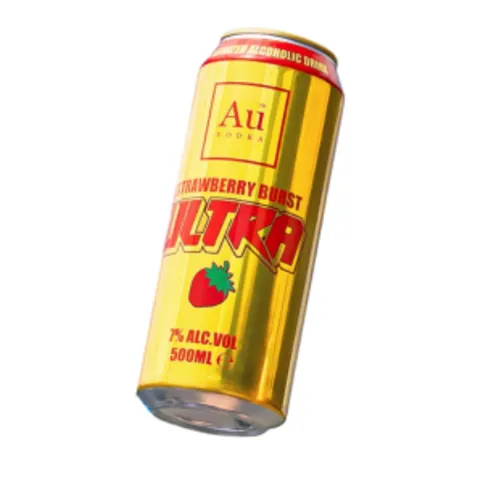 NEW Au Vodka Ultra Strawberry Burst 500ml