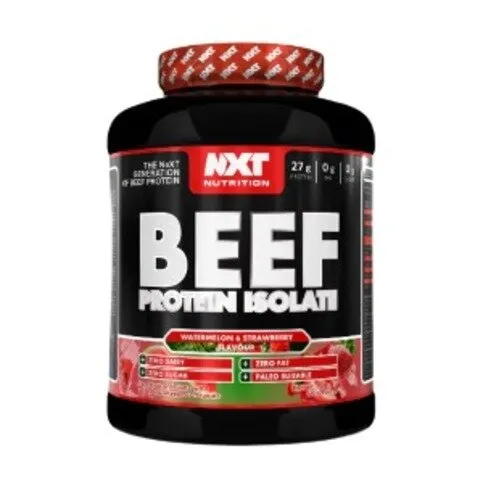 nxt beef protein1.8kg strawberry flavour