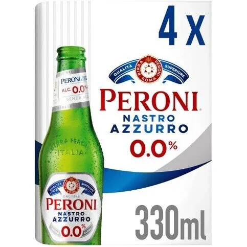 Peroni Nastro Azzurro 0.0% 4 x 330ml