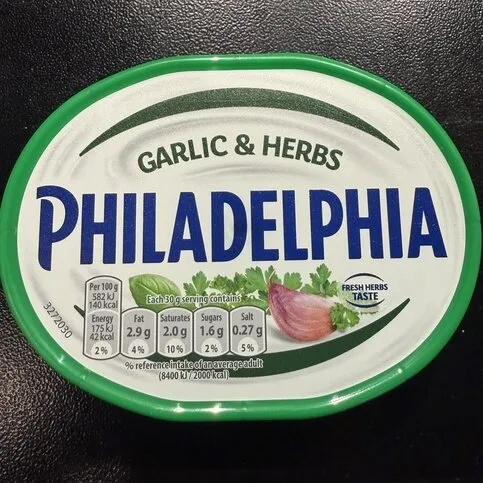 Philadelphia Garlic & Herbs Cheese-soft 200g