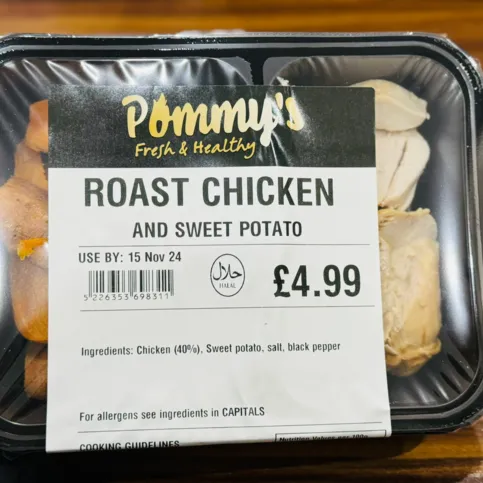 Pommy's Roast Chicken and Sweet Potato