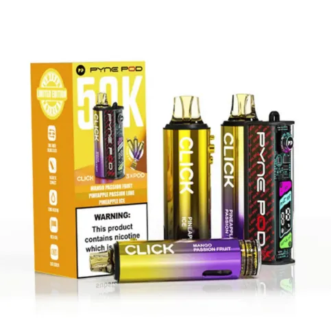 Pyne Pod Kit with 3 Flavours (Mango Passion Fruit/Lemon Lime/Pineapple Ice)
