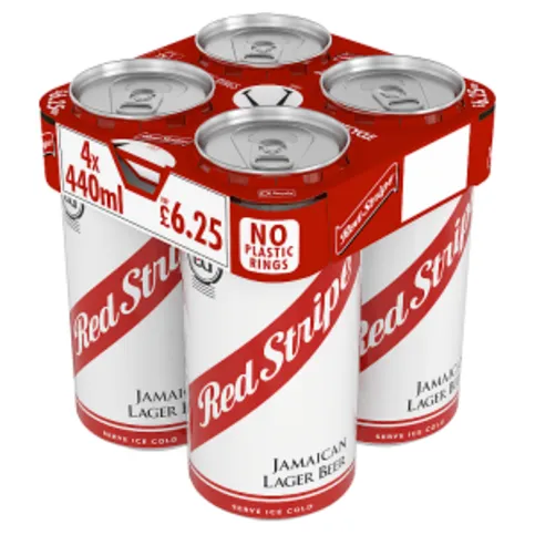 Red Stripe Jamaican Lager Beer 4 x 440ml