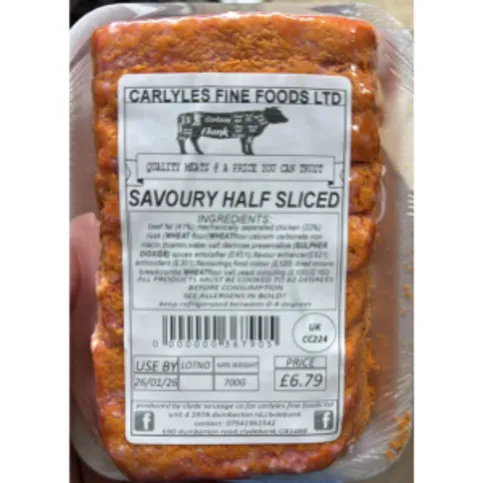 Carlyles Savoury Half Sliced