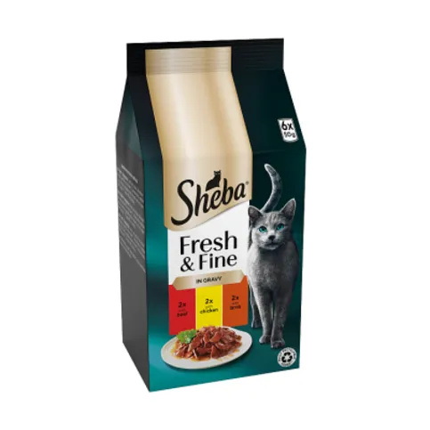 Sheba Fresh & Fine in Gravy 6 x 50g