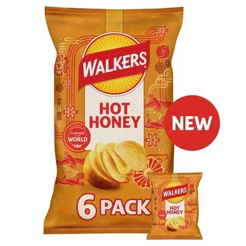 Walkers Snacks Hot Honey Multipack Crisps 6 x 25g