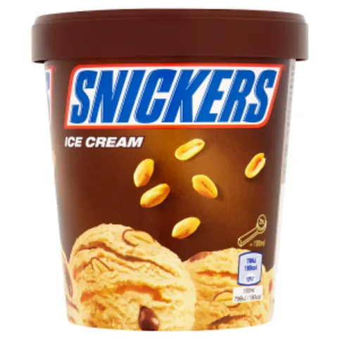 Snickers Chocolate Peanut Ice Cream Tub 500ml