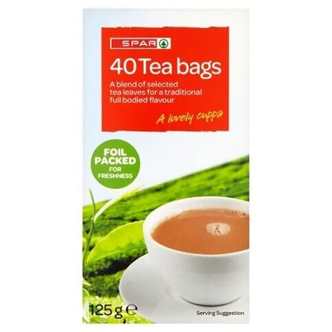 SPAR 40 Tea Bags 125g