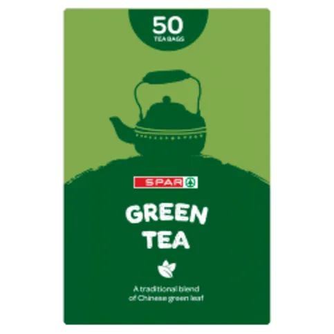 SPAR 50 Green Tea Bags 125g