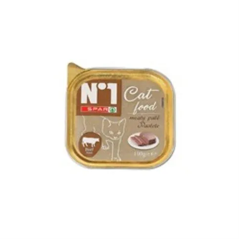 SPAR N1 CAT FOOD BEEF CUP 100G