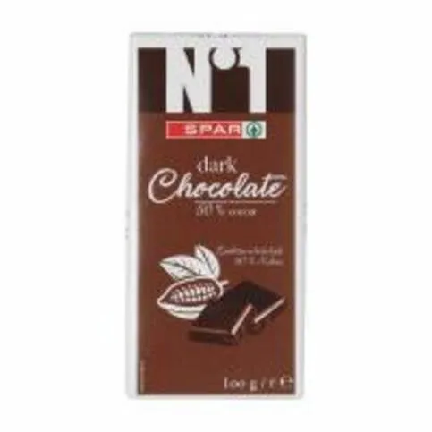 SPAR No.1 Dark Chocolate 50% Cocoa 100g