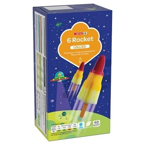 Spar Rocket Lollies 8 Pack