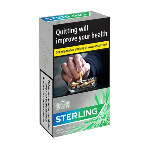 Sterling dual capsule leaf wrapped 20 pack cigarettes cigarello
